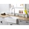 Gourmetier Solid Surface Stone Apron Front Farmhouse Sgl Bowl Kitchen Sink, White GKFA331810SQ - alternate 4